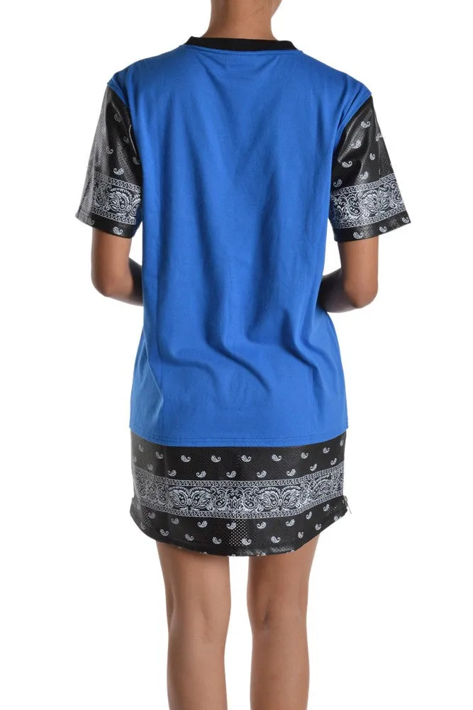 Women's Bandana Print Dress