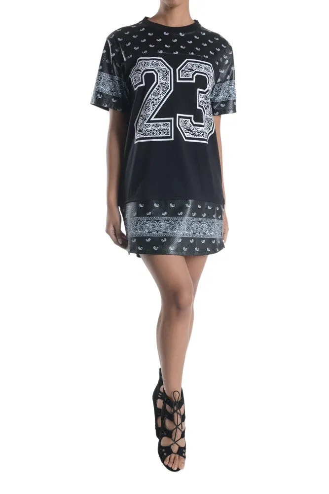 Women's Bandana Print Dress