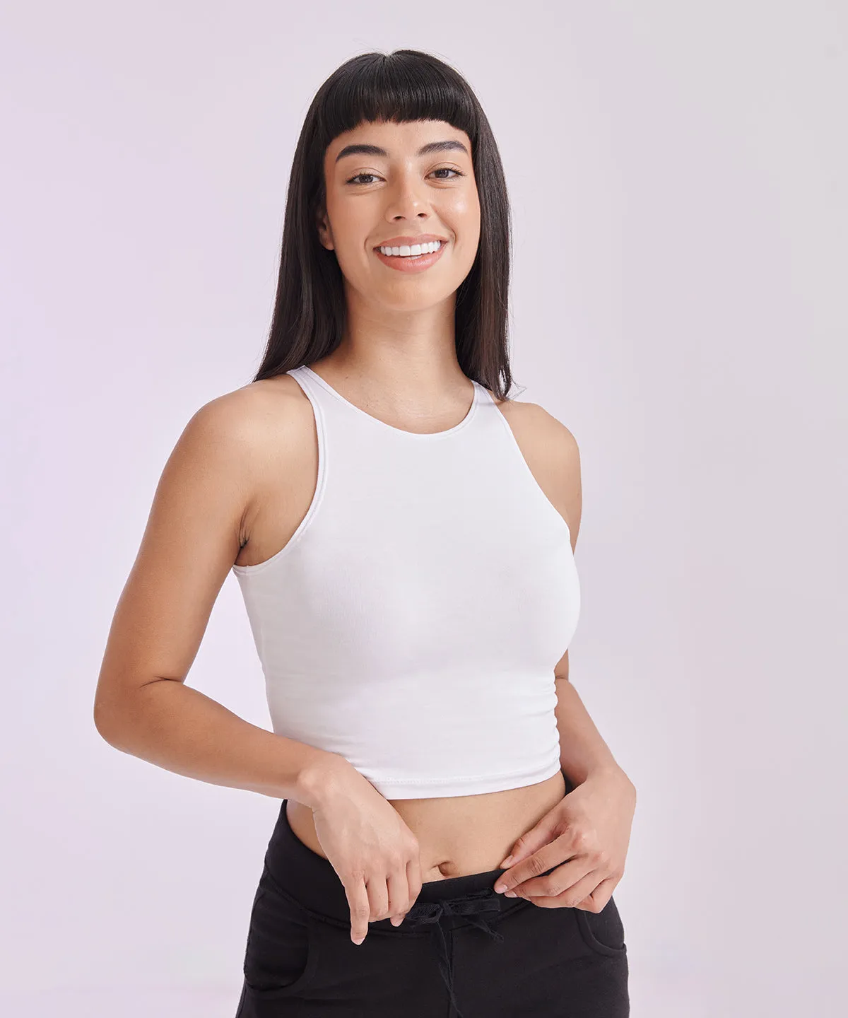 Womens cropped top | Black