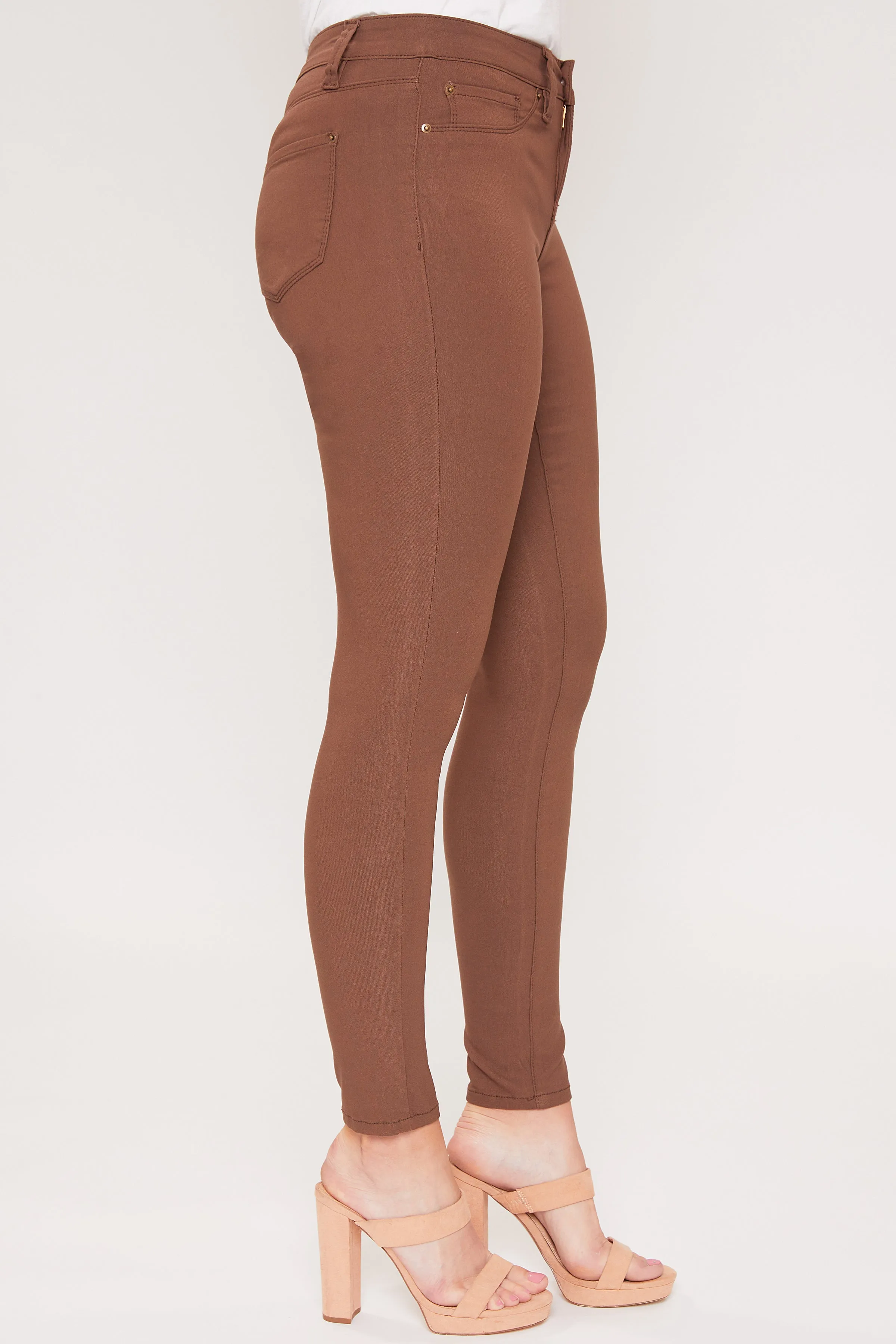 Women's Hyperstretch Mid Rise Skinny Pants, Plum