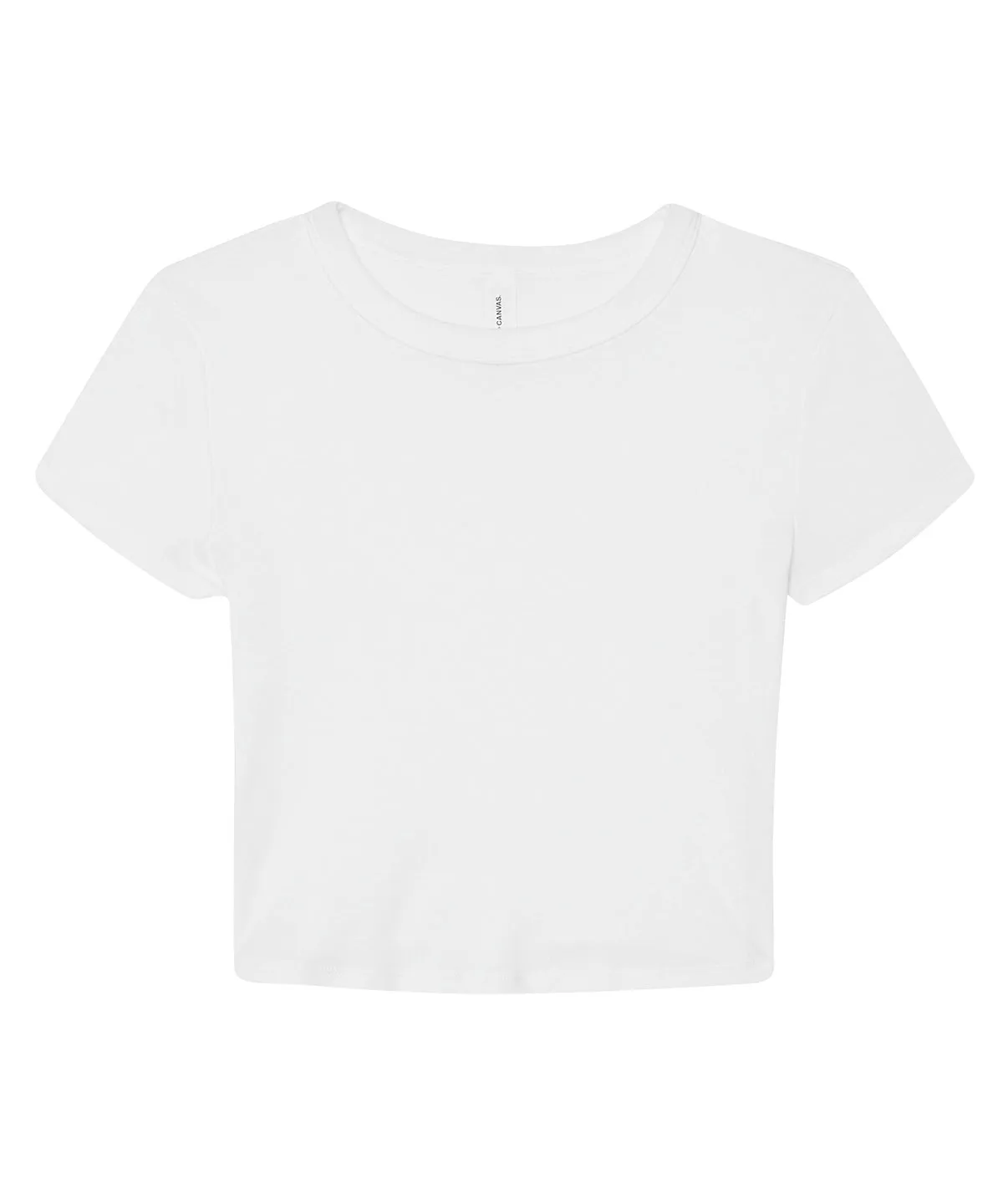 Womens micro rib baby t-shirt | Solid White Blend