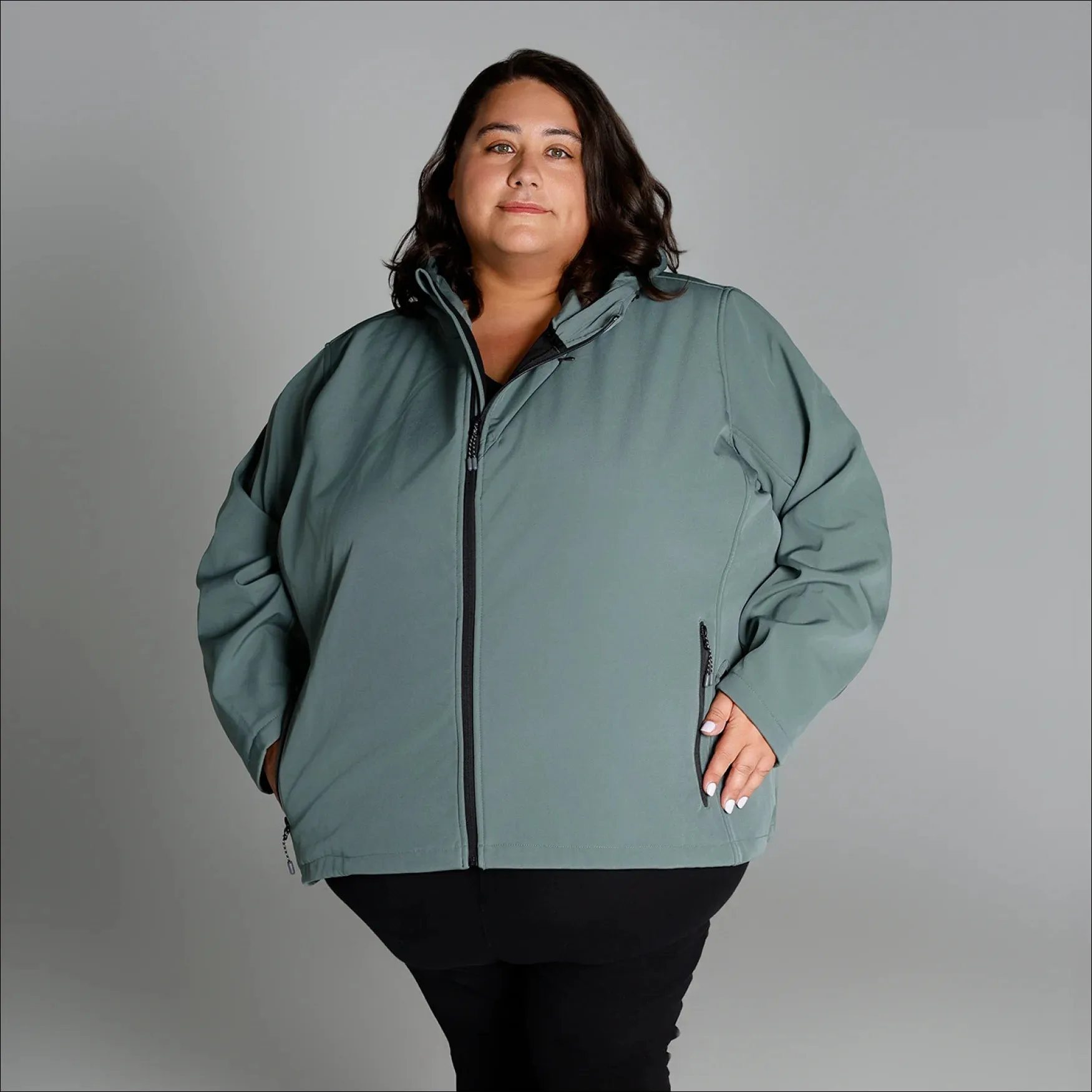 Women’s Plus Size Micro Fleece 1X-6X Soft Shell Jacket